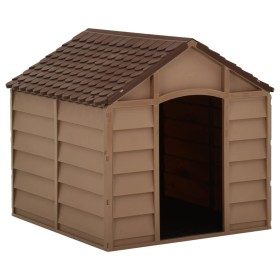Caseta para perros marrón PP 71x71,5x68 cm en Casetas para perros | Comprar online en Foru.es