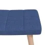 Silla mecedora con reposapiés tela azul de vidaXL, Mecedoras - Ref: Foro24-328022, Precio: 161,44 €, Descuento: %