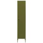 Armario taquilla de acero verde oliva 35x46x180 cm de vidaXL, Taquillas y armarios de almacenamiento - Ref: Foro24-336252, Pr...