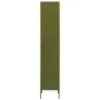 Armario taquilla de acero verde oliva 35x46x180 cm de vidaXL, Taquillas y armarios de almacenamiento - Ref: Foro24-336252, Pr...
