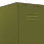 Armario taquilla de acero verde oliva 35x46x180 cm de vidaXL, Taquillas y armarios de almacenamiento - Ref: Foro24-336252, Pr...