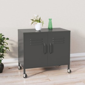 Armario de almacenamiento acero gris antracita 60x35x56 cm de vidaXL, Taquillas y armarios de almacenamiento - Ref: Foro24-33...