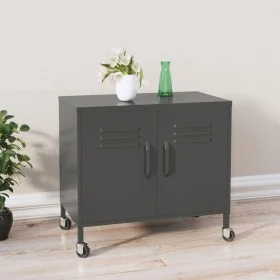 Armario de almacenamiento acero gris antracita 60x35x56 cm de vidaXL, Taquillas y armarios de almacenamiento - Ref: Foro24-33...