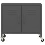 Armario de almacenamiento acero gris antracita 60x35x56 cm de vidaXL, Taquillas y armarios de almacenamiento - Ref: Foro24-33...