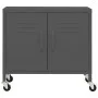 Armario de almacenamiento acero gris antracita 60x35x56 cm de vidaXL, Taquillas y armarios de almacenamiento - Ref: Foro24-33...