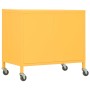 Armario de almacenamiento acero amarillo mostaza 60x35x56 cm de vidaXL, Taquillas y armarios de almacenamiento - Ref: Foro24-...
