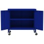 Armario de almacenamiento acero azul marino 60x35x56 cm de vidaXL, Taquillas y armarios de almacenamiento - Ref: Foro24-33626...