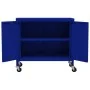 Armario de almacenamiento acero azul marino 60x35x56 cm de vidaXL, Taquillas y armarios de almacenamiento - Ref: Foro24-33626...
