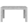 Mesa de comedor contrachapada gris hormigón 140x74,5x76 cm de vidaXL, Mesas de cocina y de comedor - Ref: Foro24-804206, Prec...