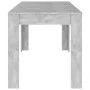 Mesa de comedor contrachapada gris hormigón 140x74,5x76 cm de vidaXL, Mesas de cocina y de comedor - Ref: Foro24-804206, Prec...