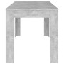 Mesa de comedor contrachapada gris hormigón 140x74,5x76 cm de vidaXL, Mesas de cocina y de comedor - Ref: Foro24-804206, Prec...