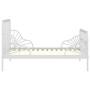 Estructura de cama extensible metal blanca 80x130/200 cm de vidaXL, Camas y somieres - Ref: Foro24-324741, Precio: 141,12 €, ...