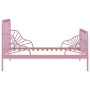 Estructura de cama extensible metal rosa 80x130/200 cm de vidaXL, Camas y somieres - Ref: Foro24-324743, Precio: 168,94 €, De...