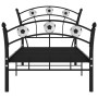 Estructura de cama con diseño de fútbol metal negro 90x200 cm de vidaXL, Camas y somieres - Ref: Foro24-324744, Precio: 102,9...