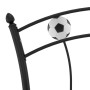 Estructura de cama con diseño de fútbol metal negro 90x200 cm de vidaXL, Camas y somieres - Ref: Foro24-324744, Precio: 102,9...