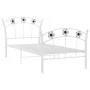 Estructura de cama con diseño de fútbol metal blanco 90x200 cm de vidaXL, Camas y somieres - Ref: Foro24-324745, Precio: 85,5...