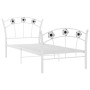 Estructura de cama con diseño de fútbol metal blanco 90x200 cm de vidaXL, Camas y somieres - Ref: Foro24-324745, Precio: 86,5...