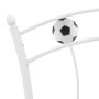 Estructura de cama con diseño de fútbol metal blanco 90x200 cm de vidaXL, Camas y somieres - Ref: Foro24-324745, Precio: 86,5...