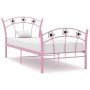 Estructura de cama con diseño de fútbol metal rosa 90x200 cm de vidaXL, Camas y somieres - Ref: Foro24-324747, Precio: 68,35 ...