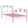 Estructura de cama con diseño de fútbol metal rosa 90x200 cm de vidaXL, Camas y somieres - Ref: Foro24-324747, Precio: 68,35 ...