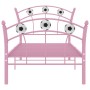 Estructura de cama con diseño de fútbol metal rosa 90x200 cm de vidaXL, Camas y somieres - Ref: Foro24-324747, Precio: 68,35 ...