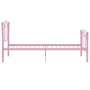 Estructura de cama con diseño de fútbol metal rosa 90x200 cm de vidaXL, Camas y somieres - Ref: Foro24-324747, Precio: 68,35 ...