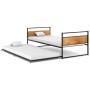 Estructura de cama extraíble metal negro 90x200 cm de vidaXL, Camas y somieres - Ref: Foro24-324748, Precio: 179,31 €, Descue...