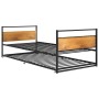 Estructura de cama extraíble metal negro 90x200 cm de vidaXL, Camas y somieres - Ref: Foro24-324748, Precio: 179,31 €, Descue...