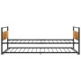 Estructura de cama extraíble metal negro 90x200 cm de vidaXL, Camas y somieres - Ref: Foro24-324748, Precio: 179,31 €, Descue...