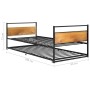 Estructura de cama extraíble metal negro 90x200 cm de vidaXL, Camas y somieres - Ref: Foro24-324748, Precio: 179,31 €, Descue...