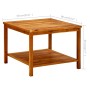 Mesa de centro de madera maciza de acacia 60x60x45 cm en Mesas de centro | Comprar online en Foru.es
