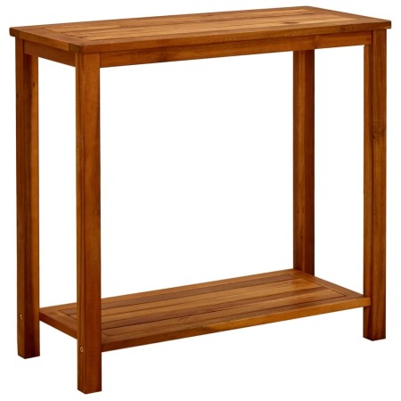 Mesa consola de jardín madera maciza de acacia 80x35x75 cm en Mesas de jardín | Comprar online en Foru.es