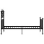 Estructura de cama de metal negro 90x200 cm de vidaXL, Camas y somieres - Ref: Foro24-324841, Precio: 127,05 €, Descuento: %