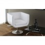 Taburetes de cocina 2 unidades cuero artificial blanco en Sillones | Comprar online en Foru.es