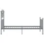 Estructura de cama de metal gris 90x200 cm de vidaXL, Camas y somieres - Ref: Foro24-324843, Precio: 120,10 €, Descuento: %