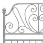 Estructura de cama de metal gris 90x200 cm de vidaXL, Camas y somieres - Ref: Foro24-324843, Precio: 120,10 €, Descuento: %