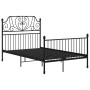 Estructura de cama de metal negro 120x200 cm de vidaXL, Camas y somieres - Ref: Foro24-324847, Precio: 195,39 €, Descuento: %