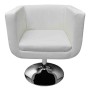 Taburetes de cocina 2 unidades cuero artificial blanco en Sillones | Comprar online en Foru.es