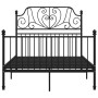 Estructura de cama de metal negro 120x200 cm de vidaXL, Camas y somieres - Ref: Foro24-324847, Precio: 195,39 €, Descuento: %