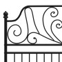 Estructura de cama de metal negro 120x200 cm de vidaXL, Camas y somieres - Ref: Foro24-324847, Precio: 195,39 €, Descuento: %