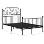 Estructura de cama de metal negro 120x200 cm de vidaXL, Camas y somieres - Ref: Foro24-324847, Precio: 195,39 €, Descuento: %