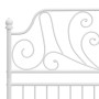 Estructura de cama de metal blanco 120x200 cm de vidaXL, Camas y somieres - Ref: Foro24-324848, Precio: 149,68 €, Descuento: %