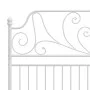 Estructura de cama de metal blanca 140x200 cm de vidaXL, Camas y somieres - Ref: Foro24-324851, Precio: 219,41 €, Descuento: %