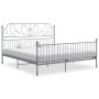Estructura de cama de metal gris 180x200 cm de vidaXL, Camas y somieres - Ref: Foro24-324858, Precio: 191,48 €, Descuento: %