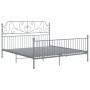 Estructura de cama de metal gris 180x200 cm de vidaXL, Camas y somieres - Ref: Foro24-324858, Precio: 191,48 €, Descuento: %
