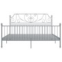 Estructura de cama de metal gris 180x200 cm de vidaXL, Camas y somieres - Ref: Foro24-324858, Precio: 191,48 €, Descuento: %