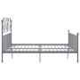 Estructura de cama de metal gris 180x200 cm de vidaXL, Camas y somieres - Ref: Foro24-324858, Precio: 191,48 €, Descuento: %