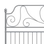 Estructura de cama de metal gris 180x200 cm de vidaXL, Camas y somieres - Ref: Foro24-324858, Precio: 191,48 €, Descuento: %