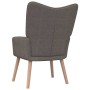Sillón de relax con reposapiés de tela gris taupé de vidaXL, Sillones - Ref: Foro24-327939, Precio: 118,98 €, Descuento: %