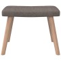 Sillón de relax con reposapiés de tela gris taupé de vidaXL, Sillones - Ref: Foro24-327939, Precio: 118,98 €, Descuento: %